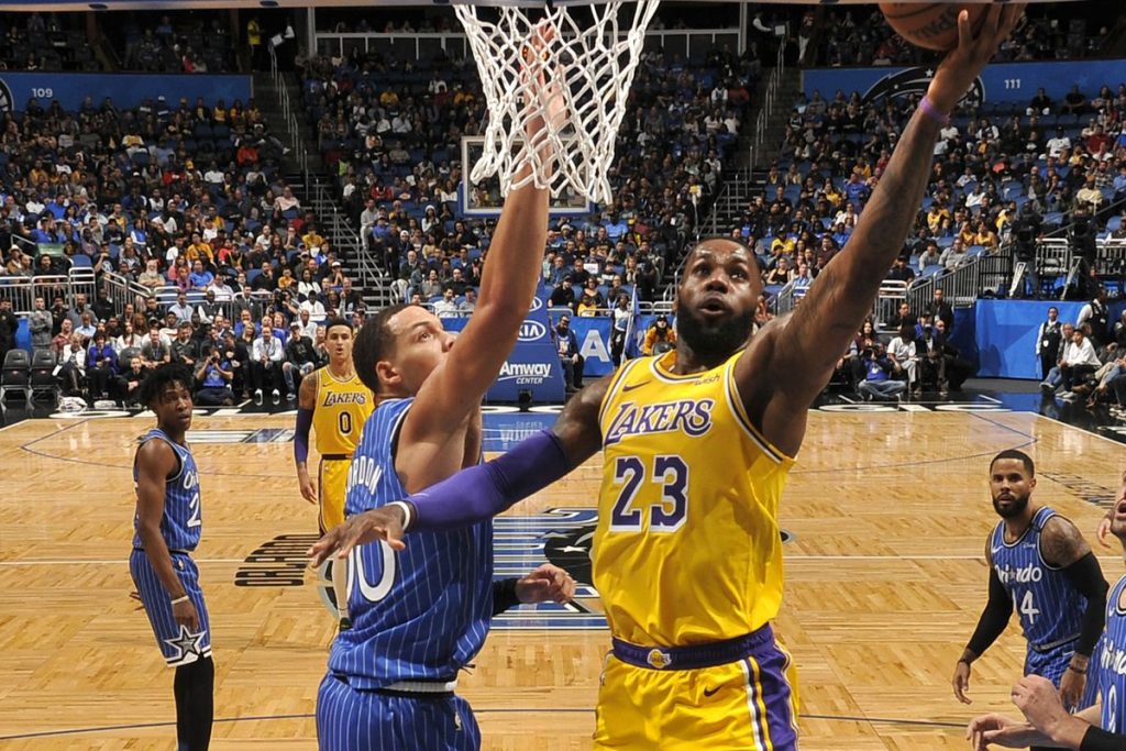 Orlando Magic against Los Angeles Lakers