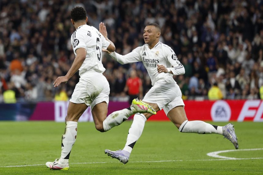 Real madrid star player Kylian Mbappe and Jude Bellingham after comeback against Cd leganes.