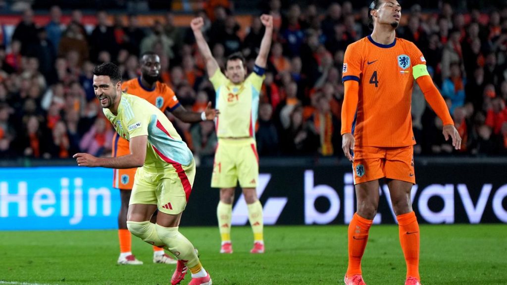 Spain Player Celebrating against Netherlands after a dramatic match in UEFA Nations League 2025 Quarterfinal