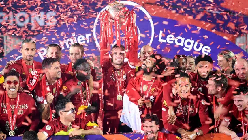 Liverpool Premier League title last time won in 2020.